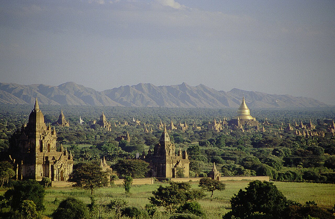 Temples across the plain of Bagan