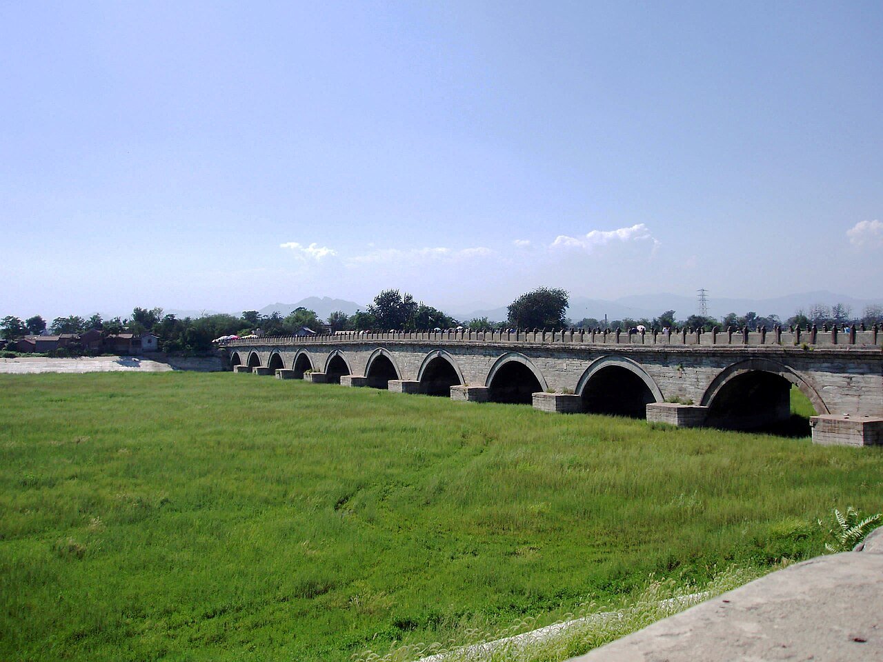 Lugou Bridge in a modern photograph