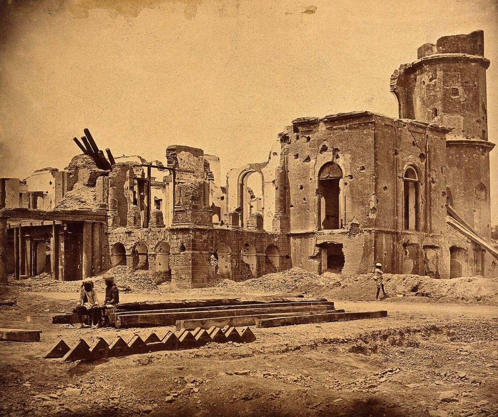 The Lucknow Residency after the rebellion