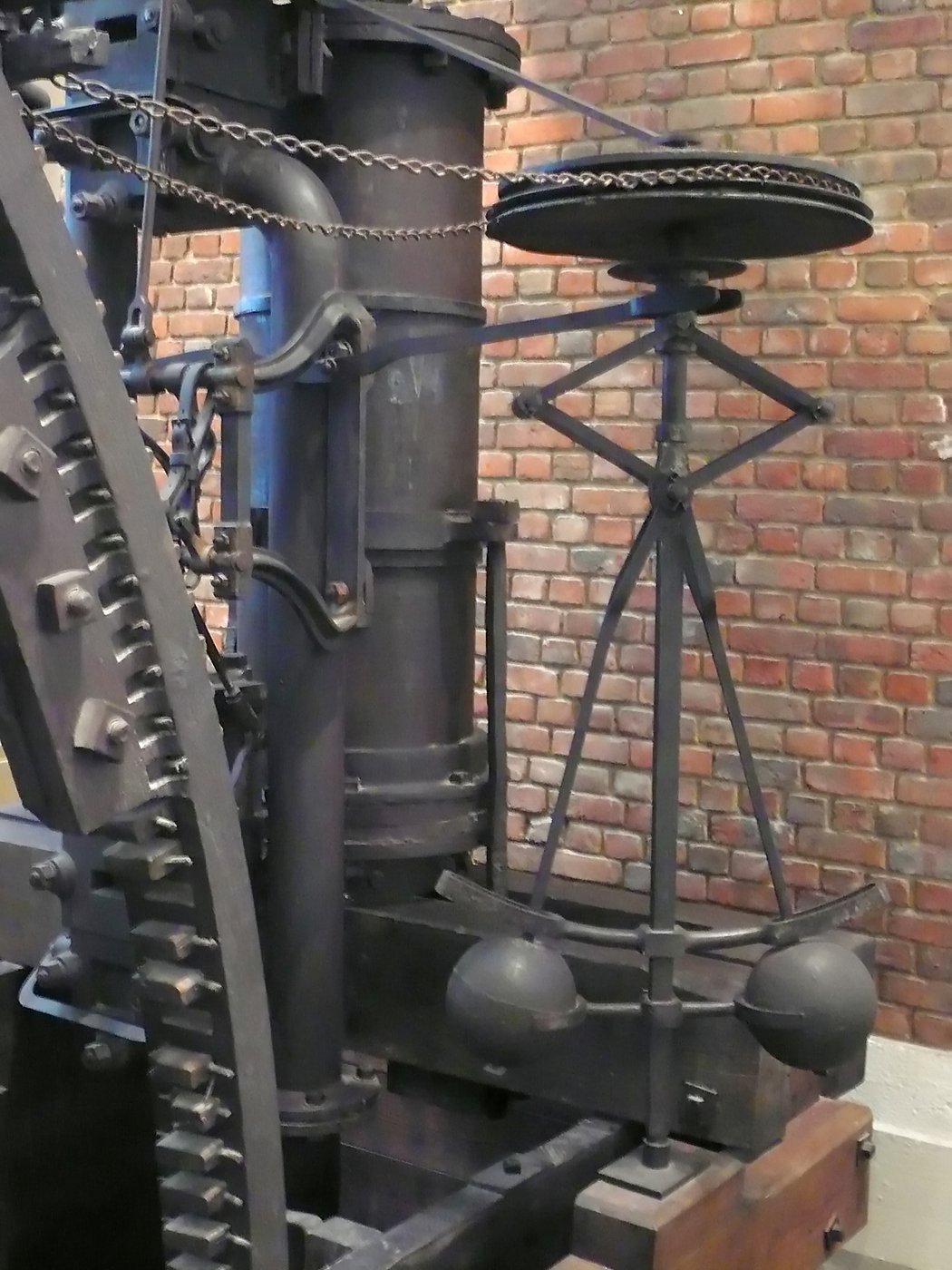 A Watt-type centrifugal governor