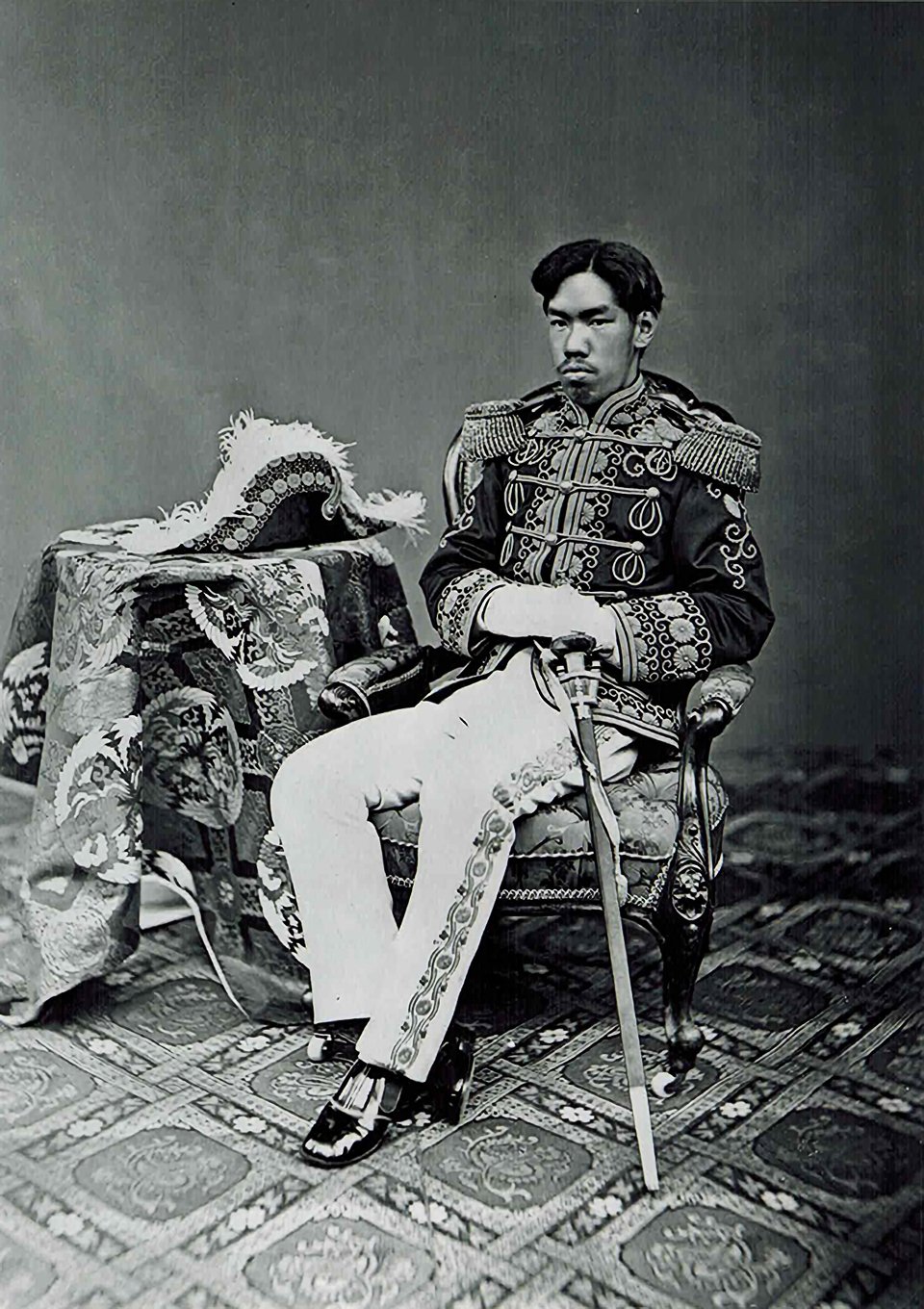 Emperor Meiji photographed in 1873