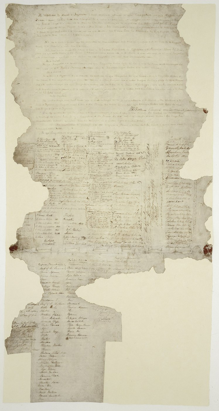 The Waitangi sheet of the Treaty of Waitangi