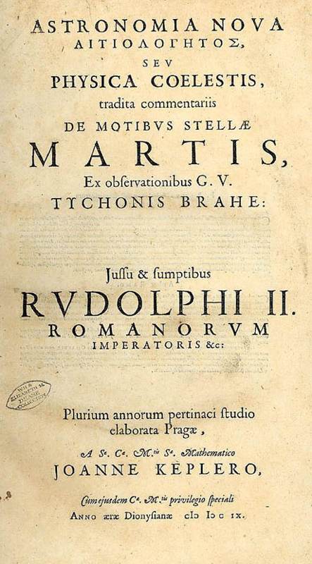 Latin title page of Kepler's Astronomia nova.